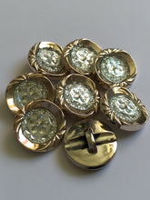 Load image into Gallery viewer, 1 Shine Diamante Shank Buttons 21mm Wide Dresses Tops Coats Babies Blazers Shirt Sewing Art Craft