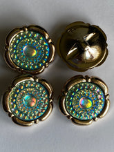 Load image into Gallery viewer, 1 Shine Diamante Shank Buttons 34mm Wide Dresses Tops Coats Babies Blazers Shirt Sewing Art Craft