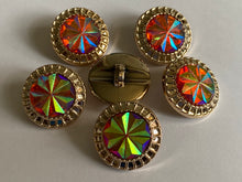 Load image into Gallery viewer, 1 Shine Diamante Shank Buttons 25mm Wide Dresses Tops Coats Babies Blazers Shirt Sewing Art Craft