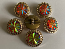 Load image into Gallery viewer, 1 Shine Diamante Shank Buttons 25mm Wide Dresses Tops Coats Babies Blazers Shirt Sewing Art Craft