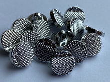 Load image into Gallery viewer, 10 Silver 3 Dots Shank Quality Buttons 13mm Wide Dresses Tops Coats Babies Blazers Shirt Sewing Craft