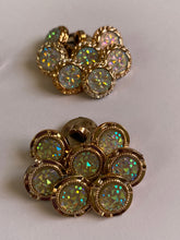 Load image into Gallery viewer, 10 Shine Gold Diamante Shank Buttons 13mm Wide Dresses Tops Coats Babies Blazers Shirt Sewing Art Craft
