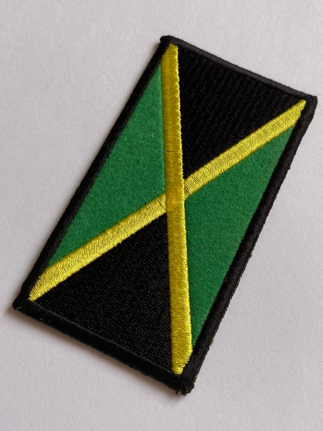 Jamaican Patch Badge 50mm x 90mm Wide Leather Jackets Coats Jeans Dresses Tops Babies Blazers Shirts Skirts Bags Caps Hats Sewing Art Craft