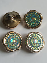 Load image into Gallery viewer, 1 Shine Diamante Shank Buttons 34mm Wide Dresses Tops Coats Babies Blazers Shirt Sewing Art Craft