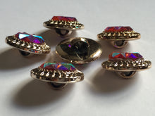 Load image into Gallery viewer, 1 Shine Diamante Shank Buttons 25mm Wide Dresses Tops Coats Babies Blazers Shirt Sewing Art Craft