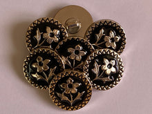 Load image into Gallery viewer, 1 Silver FLOWER Shank Buttons 22mm Wide Dresses Tops Coats Babies Blazers Shirt Sewing Craft