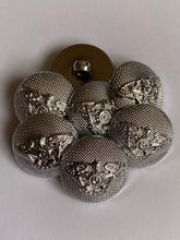 Load image into Gallery viewer, 1 Silver Shank Buttons 22mm Wide Dresses Tops Coats Babies Blazers Shirt Sewing Craft