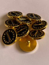 Load image into Gallery viewer, 1 GOLD ShanK Buttons 22mm Wide Dresses Tops Coats Babies Blazers Shirt Sewing Craft