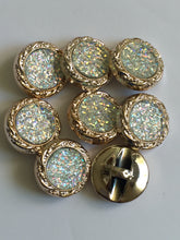 Load image into Gallery viewer, 1 Shine Diamante Shank Buttons 18mm Wide Dresses Tops Coats Babies Blazers Shirt Sewing Art Craft