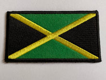 Load image into Gallery viewer, Jamaican Patch Badge 50mm x 90mm Wide Leather Jackets Coats Jeans Dresses Tops Babies Blazers Shirts Skirts Bags Caps Hats Sewing Art Craft