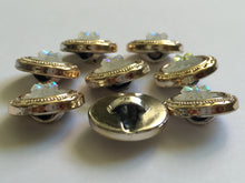 Load image into Gallery viewer, 1 Shine Diamante Shank Buttons 18mm Wide Dresses Tops Coats Babies Blazers Shirt Sewing Art Craft