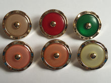 Load image into Gallery viewer, 1 Scalloped Shank Buttons 24mm Wide Dresses Tops Coats Babies Blazers Shirt Sewing Craft Different Colours