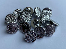 Load image into Gallery viewer, 10 Silver 3 Dots Shank Quality Buttons 13mm Wide Dresses Tops Coats Babies Blazers Shirt Sewing Craft