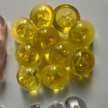 Load image into Gallery viewer, 10 Clear Domed Shank Quality Buttons 15mm 14mm 13mm Wide Dresses Tops Coats Babies Blazers Shirt Sewing Craft
