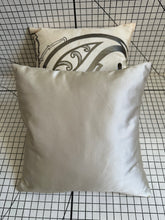 Load image into Gallery viewer, Decorative Handmade Pillow Cushion Cover 16” x 16” 18” x 18” Metallic Gray Brown Patterned Beige Cream
