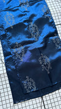 Load image into Gallery viewer, Blue Flower Table Runner Clothing 12” x 86”
