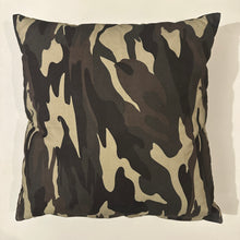 Load image into Gallery viewer, Decorative Handmade Pillow Cushion Cover 16” x 16” 18” x 18” 20” x 20” Green Army Camouflage Military
