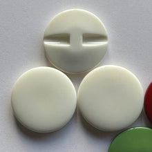 Load image into Gallery viewer, 1 3 5 White Burgundy Green 38mm Wide Beautiful Buttons for Sewing Craft Cards Coat Shirt Jacket
