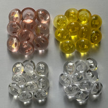 Load image into Gallery viewer, 10 Clear Domed Shank Quality Buttons 15mm 14mm 13mm Wide Dresses Tops Coats Babies Blazers Shirt Sewing Craft
