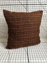 Load image into Gallery viewer, Decorative Handmade Pillow Cushion Cover 16” x 16” 18” x 18” 20” x 20” Brown Black Tangerine
