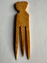 Load image into Gallery viewer, 3 Tails African Nigerian Afro Cutting Parting Hair Wooden Comb Ilarun
