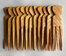 Load image into Gallery viewer, 3 Tails African Nigerian Afro Cutting Parting Hair Wooden Comb Ilarun

