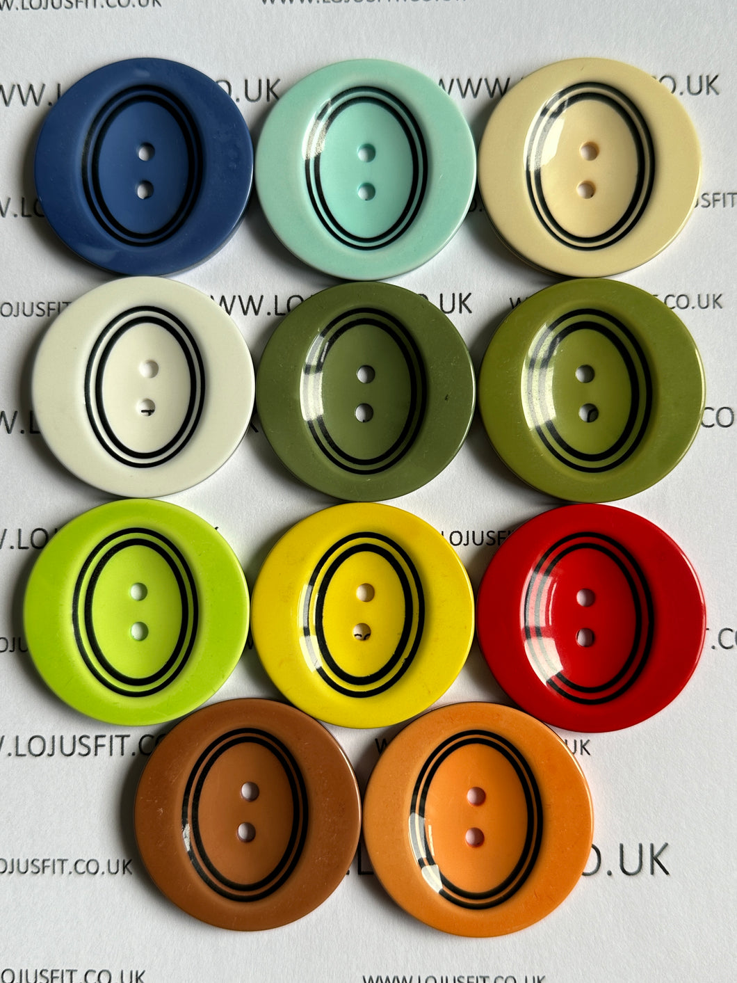 1pc Clown Buttons 38mm Wide Quality Sewing Craft Jacket Shirt Skirt Trousers Coat Many Colours