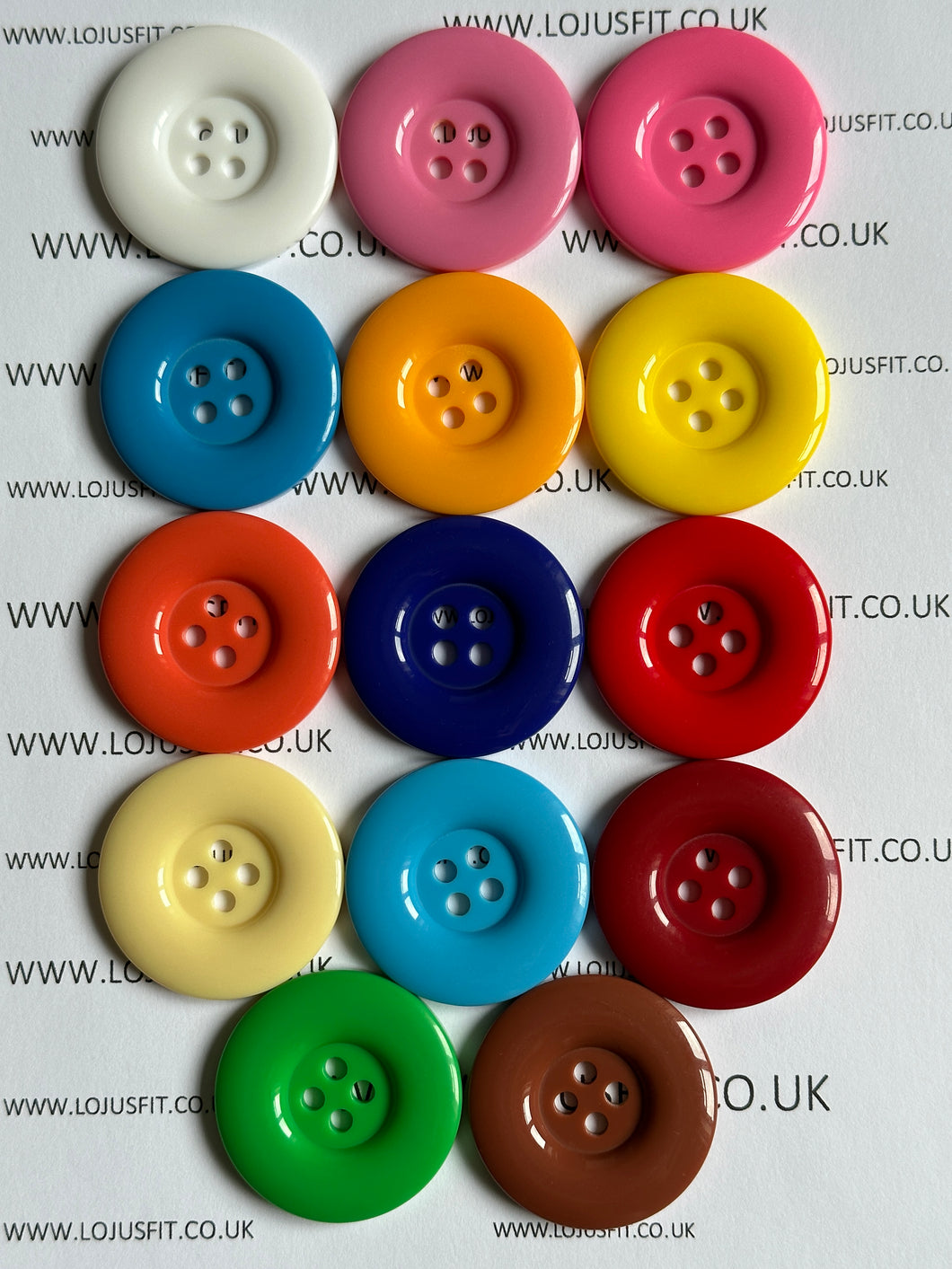1pc Clown 38mm Quality Plastic Buttons Wide Sewing Craft Jacket Shirt Skirt Trousers Coat Many Colours