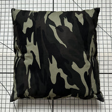 Load image into Gallery viewer, Decorative Handmade Pillow Cushion Cover 16” x 16” 18” x 18” 20” x 20” Green Army Camouflage Military
