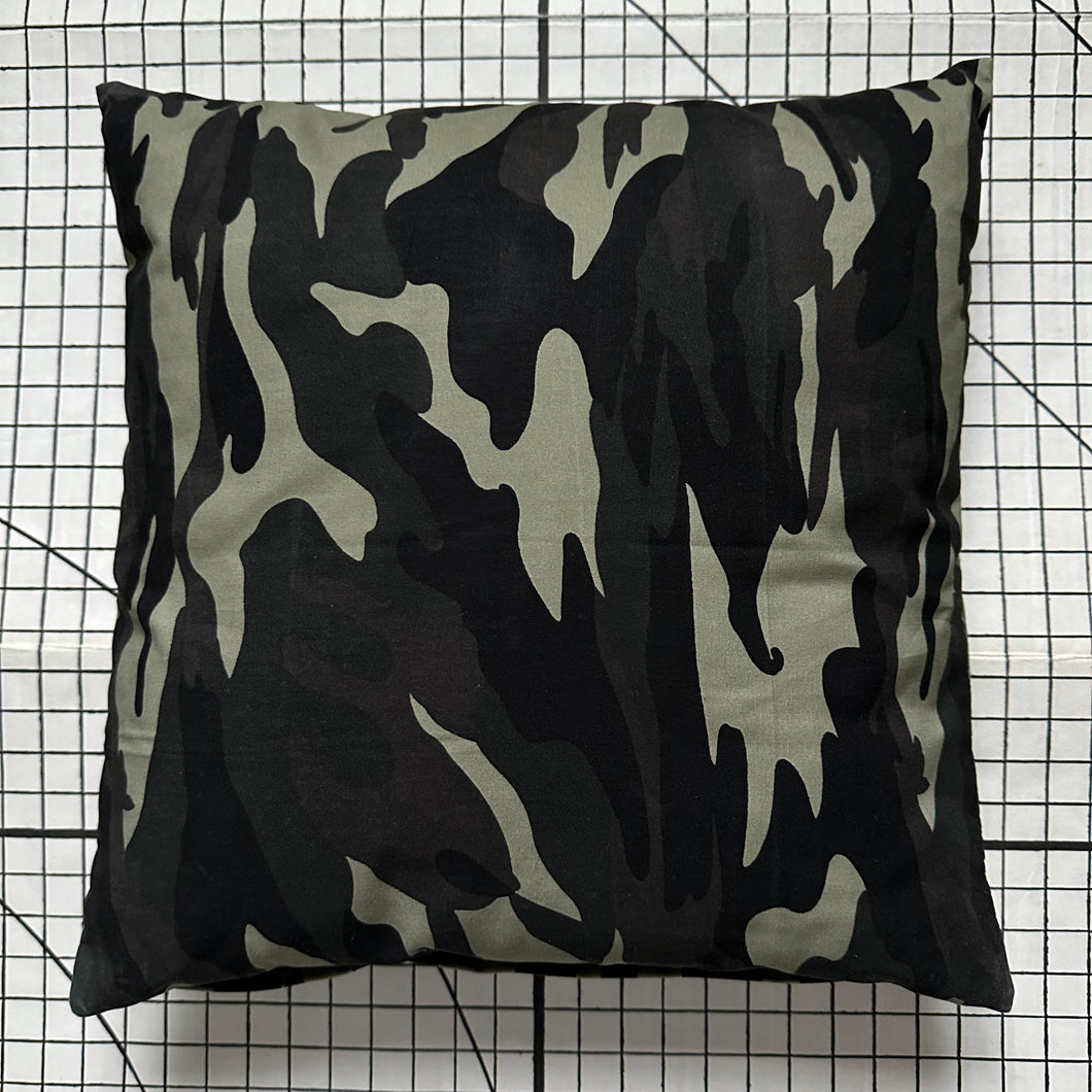 Decorative Handmade Pillow Cushion Cover 16” x 16” 18” x 18” 20” x 20” Green Camouflage