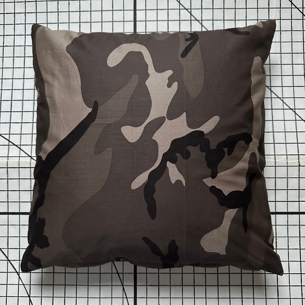 Decorative Handmade Pillow Cushion Cover 16” x 16” 18” x 18” 20” x 20” Brown Army Camouflage Military