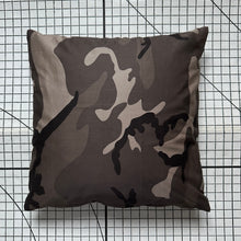 Load image into Gallery viewer, Decorative Handmade Pillow Cushion Cover 16” x 16” 18” x 18” 20” x 20” Brown Army Camouflage Military
