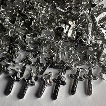 Load image into Gallery viewer, 10 20 SPIRITUAL SILVER CROSS Crucifix 20mm x 11mm Faith Delivery Protections Praying Prayer Fasting Crosses Christmas Naming Ceremony
