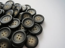 Load image into Gallery viewer, 10 Lovely BLACK Buttons for Sewing Craft Cards Coat Shirt Jacket 25mm
