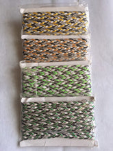 Load image into Gallery viewer, 6 yards PLAITS SILVER Metallic Shine Quality 13mm Different Colours Trims Fancy Trimmings
