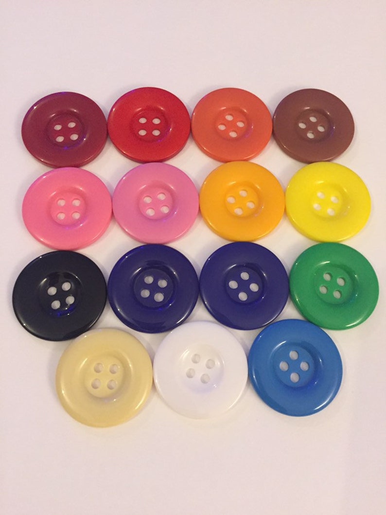 3pcs Clown 31mm Quality Buttons Wide Sewing Craft Jacket Shirt Skirt Trousers Coat Many Colours