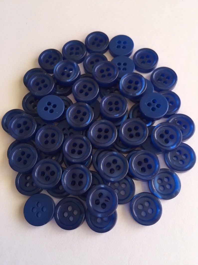 30 50 Quality 11mm Wide Buttons Shirt Babies Knit Crochet Sewing Craft Blue Black Grey Crazy Horse Enyce 4 Holes