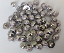 Load image into Gallery viewer, 10 20 50 Silver Dots Shank Quality Buttons 10mm Wide Dresses Tops Coats Babies Blazers Shirt Sewing Craft
