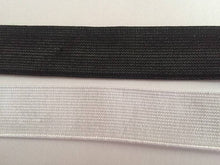 Load image into Gallery viewer, 1m 3m 5m ELASTIC BLACK Tape 25mm Wide Flat Elastic Shirring Stretch Gathering Sewing Craft
