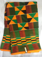 Load image into Gallery viewer, 1 yard Lovely Beautiful African Kente Ankara Quality 100% Cotton Fabric Sold By 1yard
