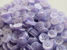 Load image into Gallery viewer, 50 100 LILAC Quality Buttons Shirt Sewing Craft 12mm Wide More Colours Also Available

