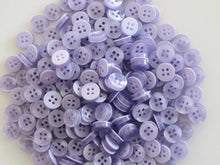 Load image into Gallery viewer, 50 100 LILAC Quality Buttons Shirt Sewing Craft 12mm Wide More Colours Also Available
