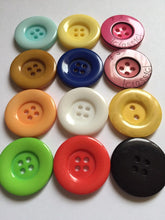Load image into Gallery viewer, 1 Quality Clown Buttons 26mm for Sewing Craft Jacket Shirt Skirt Trousers Coat Many Colours
