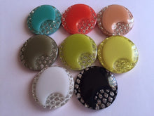 Load image into Gallery viewer, 5 10 SHINE GLITTER BLING Buttons 26mm Wide Sewing Craft Jacket Shirt Skirt Different Colours

