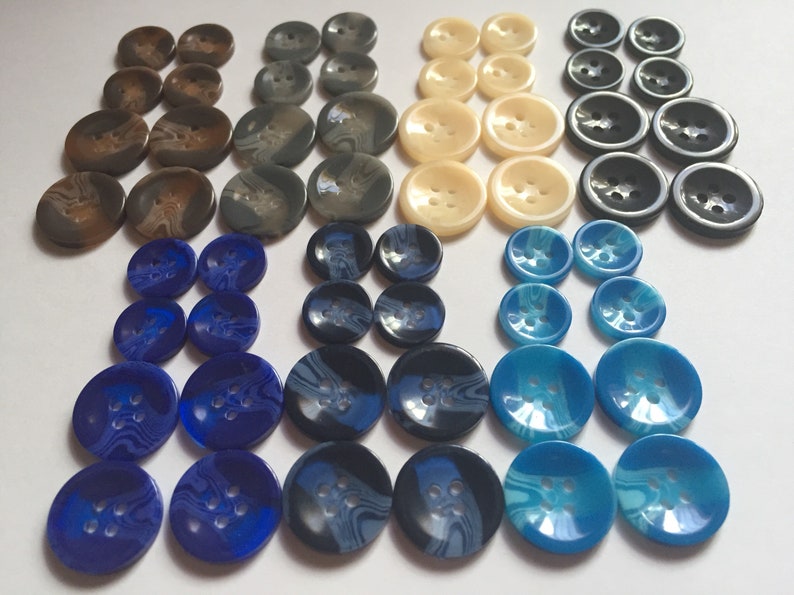 10 20 Lovely Different Colours 15mm 20mm Wide Shirt Coat Blazer 4 Holes Quality Buttons Dresses Tops Babies Sewing Craft