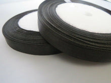 Load image into Gallery viewer, FULL ROLL Lovely Satin Ribbon 10mm Wide Single Faced 25 metres Tape Trim Assorted Colours
