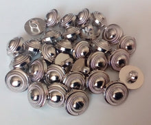 Load image into Gallery viewer, 10 20 50 Silver Round Chain Shank Quality Buttons 13mm Wide Dresses Tops Coats Babies Blazers Shirt Sewing Craft
