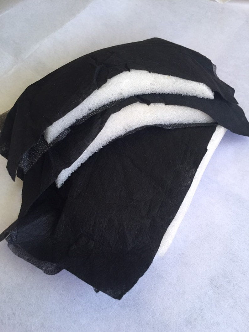 1pair/2pcs 2pairs/4pcs BLACK LARGE Shoulder Pads Suits Jackets Coats Cushions Foams Tops Dresses