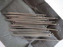 Load image into Gallery viewer, 25 50 100 200 SMALL Hand Sewing Needles Silver 41mm Long
