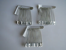 Load image into Gallery viewer, 50 100 200 SILVER Safety Pins Large Medium Small 28mm-58mm Long For daily use
